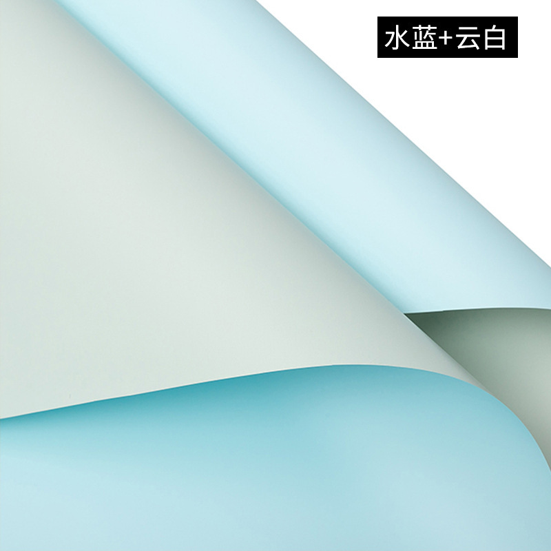 Papel de embalaje de ramo, papel de regalo de papel Ouya de dos colores, papel de regalo de flores, papel de bricolaje floral, papel de embalaje, papel de flores Han Su