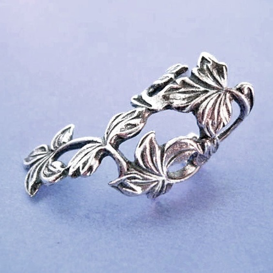 Vintage Hollow Flower And Leaf Ear Clips For Non-pierced Ears_voghion.com