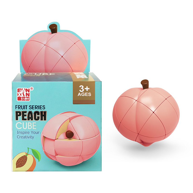 Panxin juego de cubo de frutas serie melocotón limón Cubo de giro nuevo juguete de ventilación de descompresión exótica FX7870