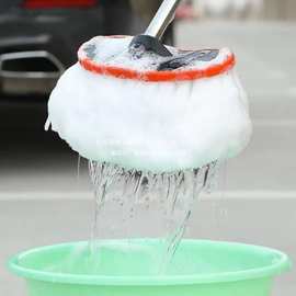 加厚吸水超软软毛车内加粗长柄洗车拖把车纯棉伸缩式加长刷子