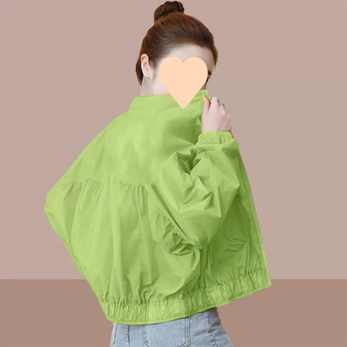 Short-Sleeve Women's Sun Shirt 2025 Summer Petite Korean Style Versatile Casual Outdoor UV Short Jacket