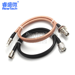 Rf Coaxial Feeder Rg142 Adapter Cable Tnc-J-K-Jw to Fme Male and Female 50 Ohm-3