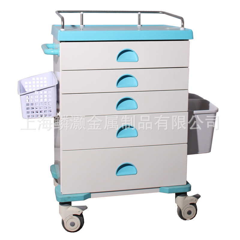 厂价直销医用送药车五抽屉六抽屉钢塑口服送药车医用发药车
