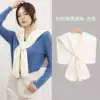 Knitted white cloak