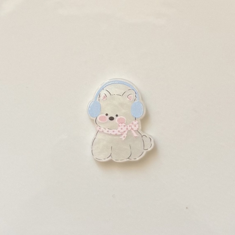 漫画カラフルな二層ウエストハイランド子犬アクリルアクセサリー diy 携帯電話ケースアクセサリーホールシューズ冷蔵庫マグネット|undefined