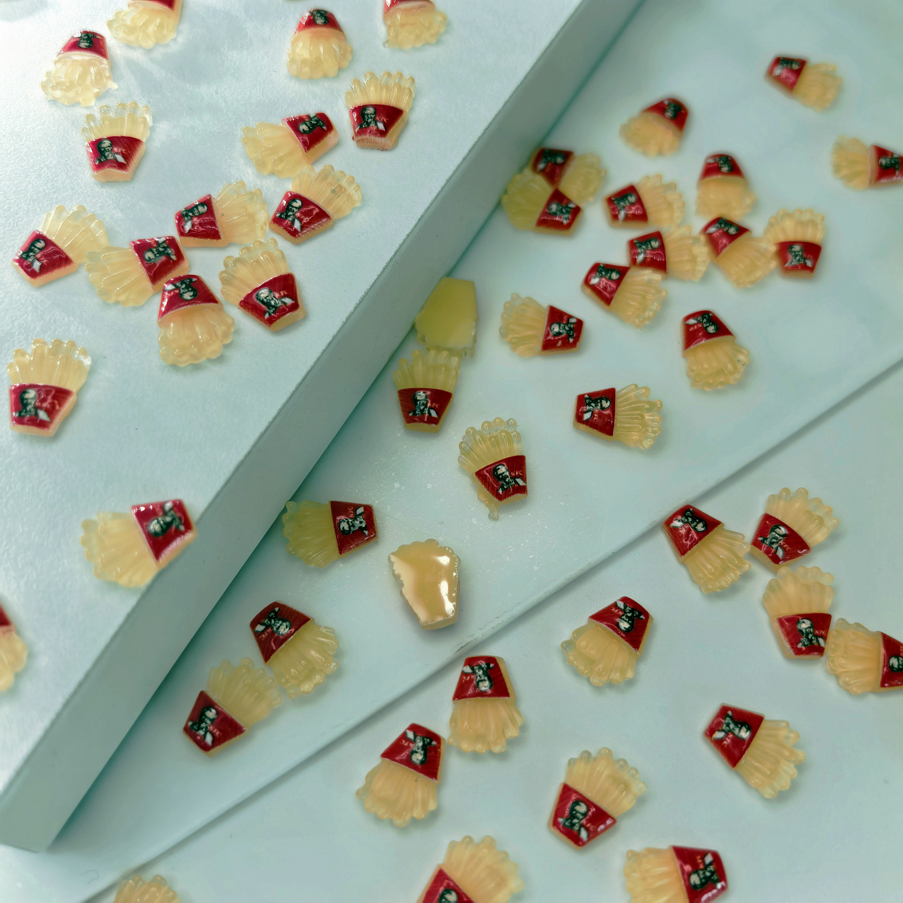 美甲饰品配件批发仿真树脂diy发夹搓指甲店进货混批0002.