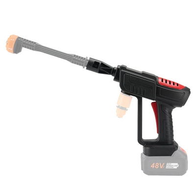 Explosive outdoor portable wireless car washing machine high voltage lithium car washing machine household car washing gun water gun factory wholesale (High pressure car wash water gun) - six-in-one-nozzle-bare-metal-without-accessories-battery