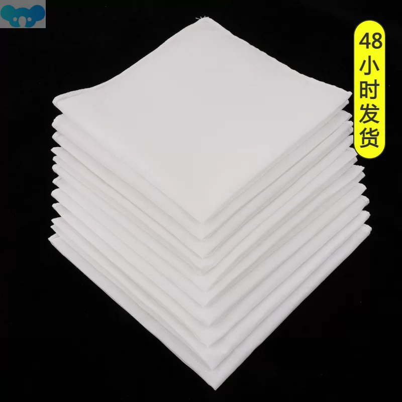 [5/ 10pcs Mens White Handkerchiefs   Cotton Square Super Soft]