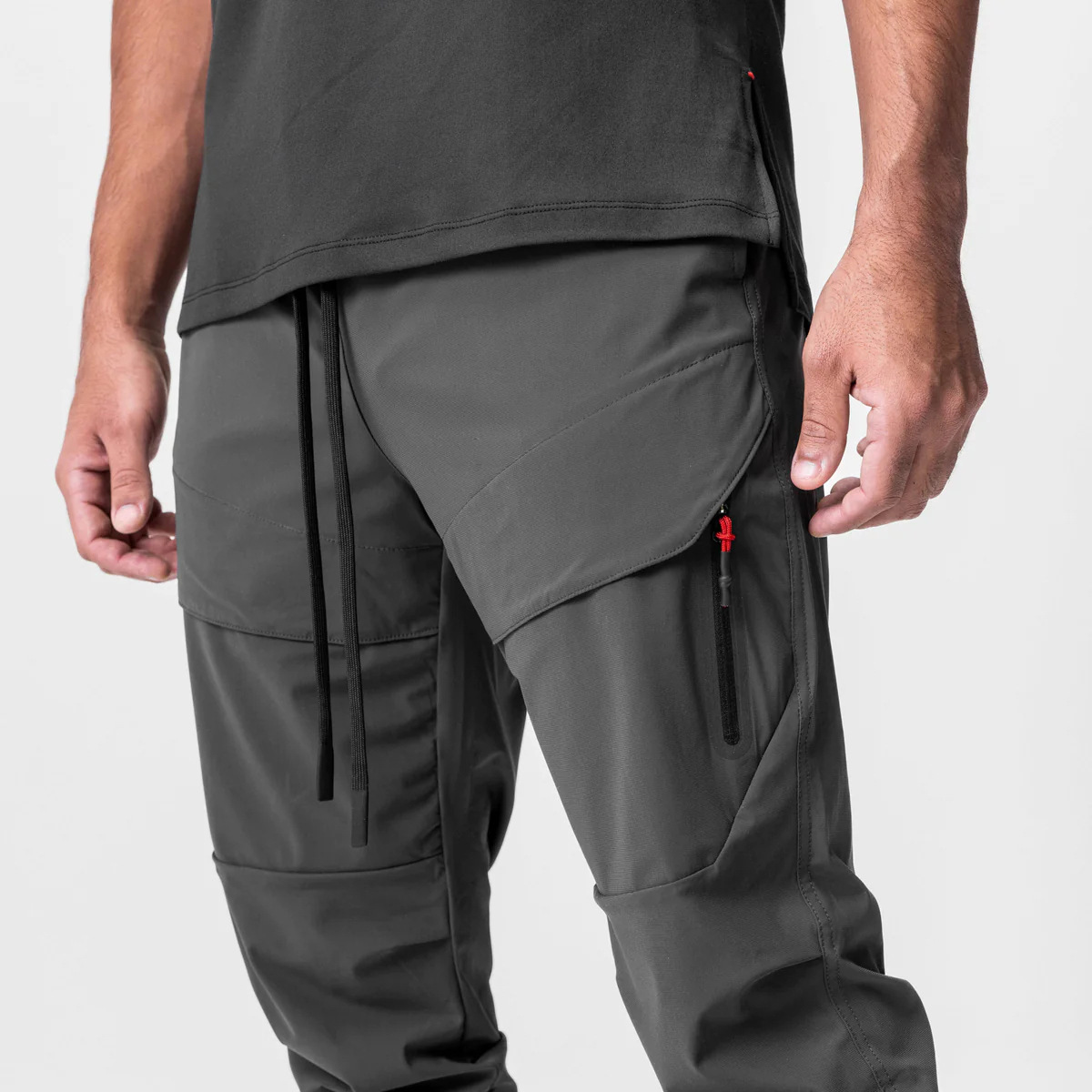 2025 New Men's Cargo Pants Summer Thin Loose Quick-Drying Elastic Leggings Running Training Sweatpants Casual Trend Trousers