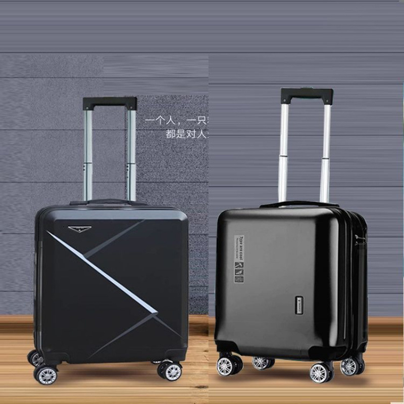20inch Carry-On Suitcase 22-Inch Small Luggage Suitcase Men's Business Mini Trolley Suitcase Women's 18-Inch Retro Password Lock Suitcase Cross-Border