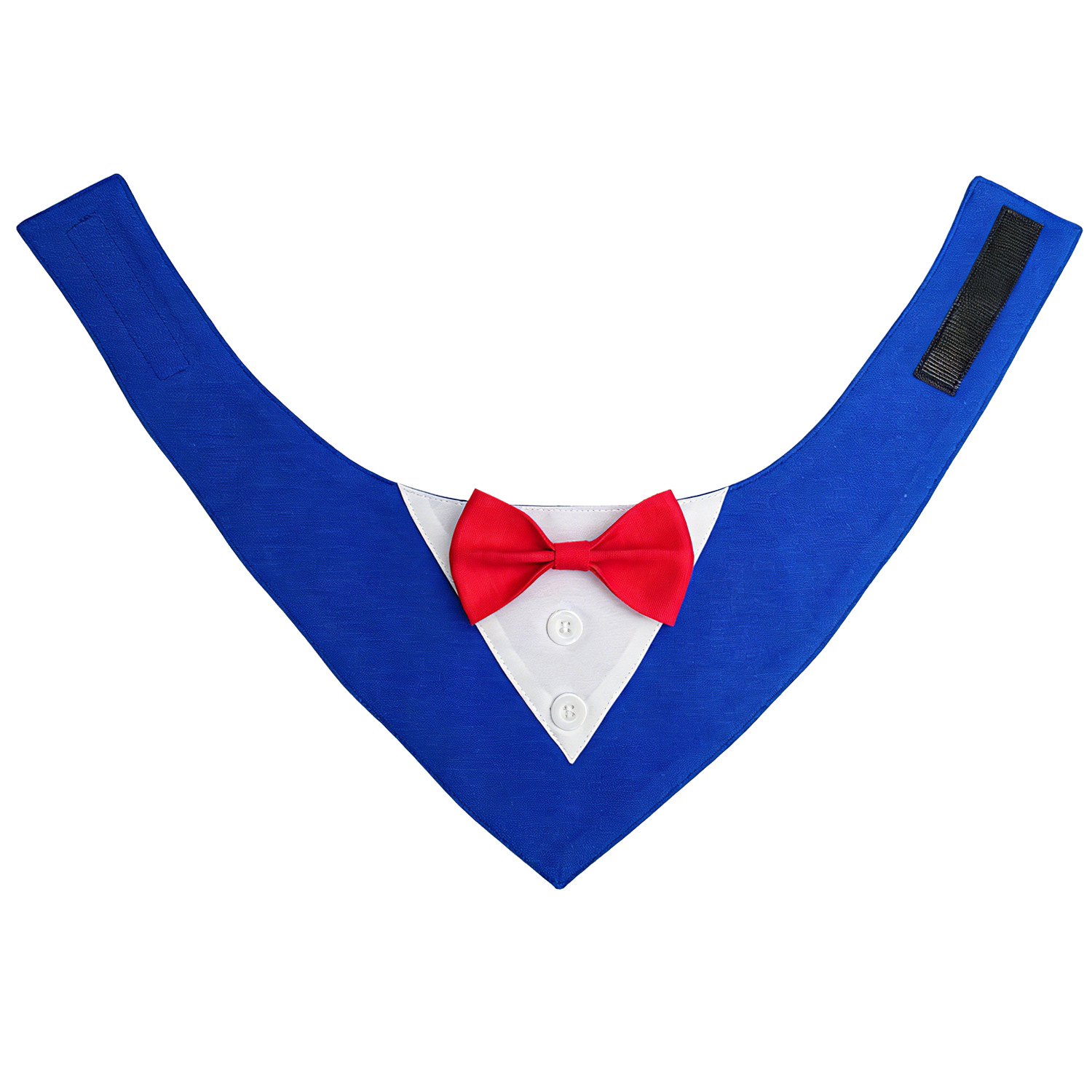 Tanpopo Cross-border Spot Traje de boda británico Toalla de saliva para mascotas Bufanda para perros Toalla triangular para mascotas con velcro