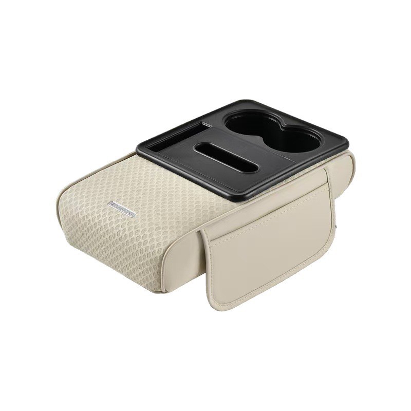 Car Armrest Box Tissue Box Pad Multifunctional Leather Storage Box
