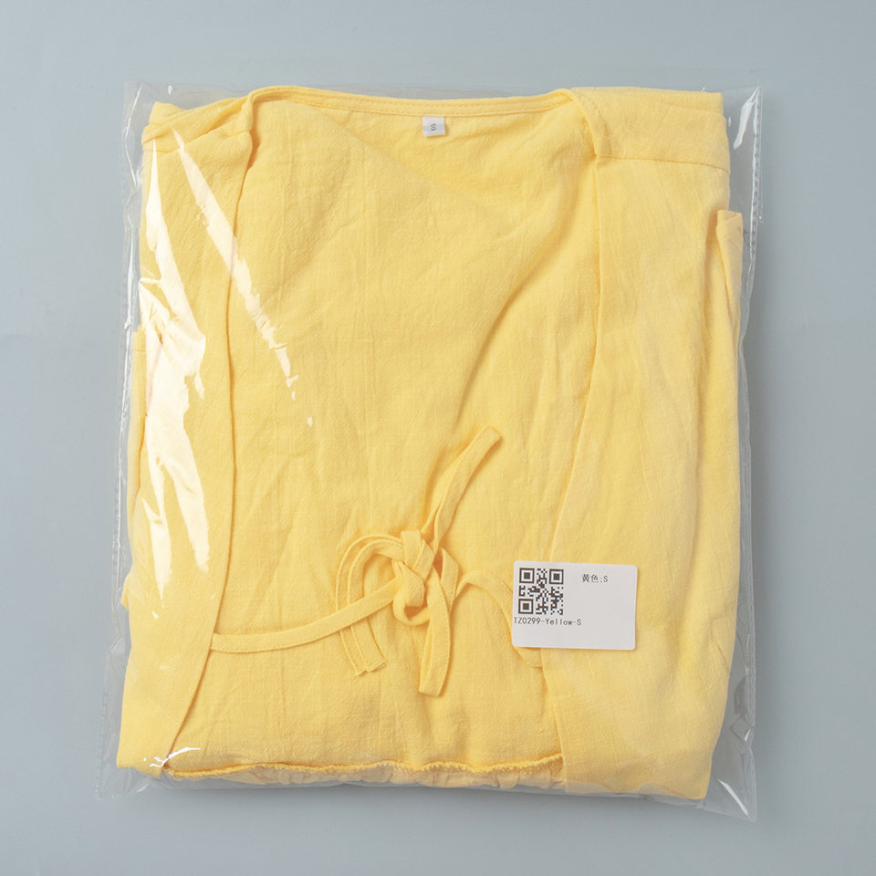 Set áo cổ V tay ngắn phối chân váy dài xòe, tay áo phồng, phong cách nhẹ nhàng — Màu cà phê, màu vàng, màu xanh, trắng chi tiết 26