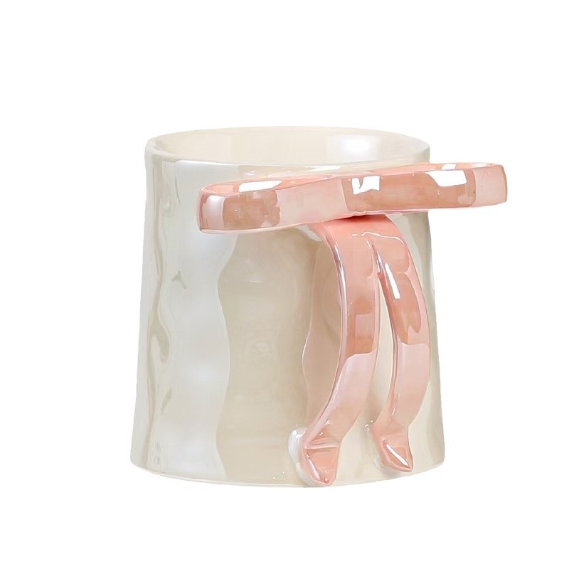 Taza de perlas de red, arco de cerámica, taza de café, taza de agua transfronteriza, taza de café