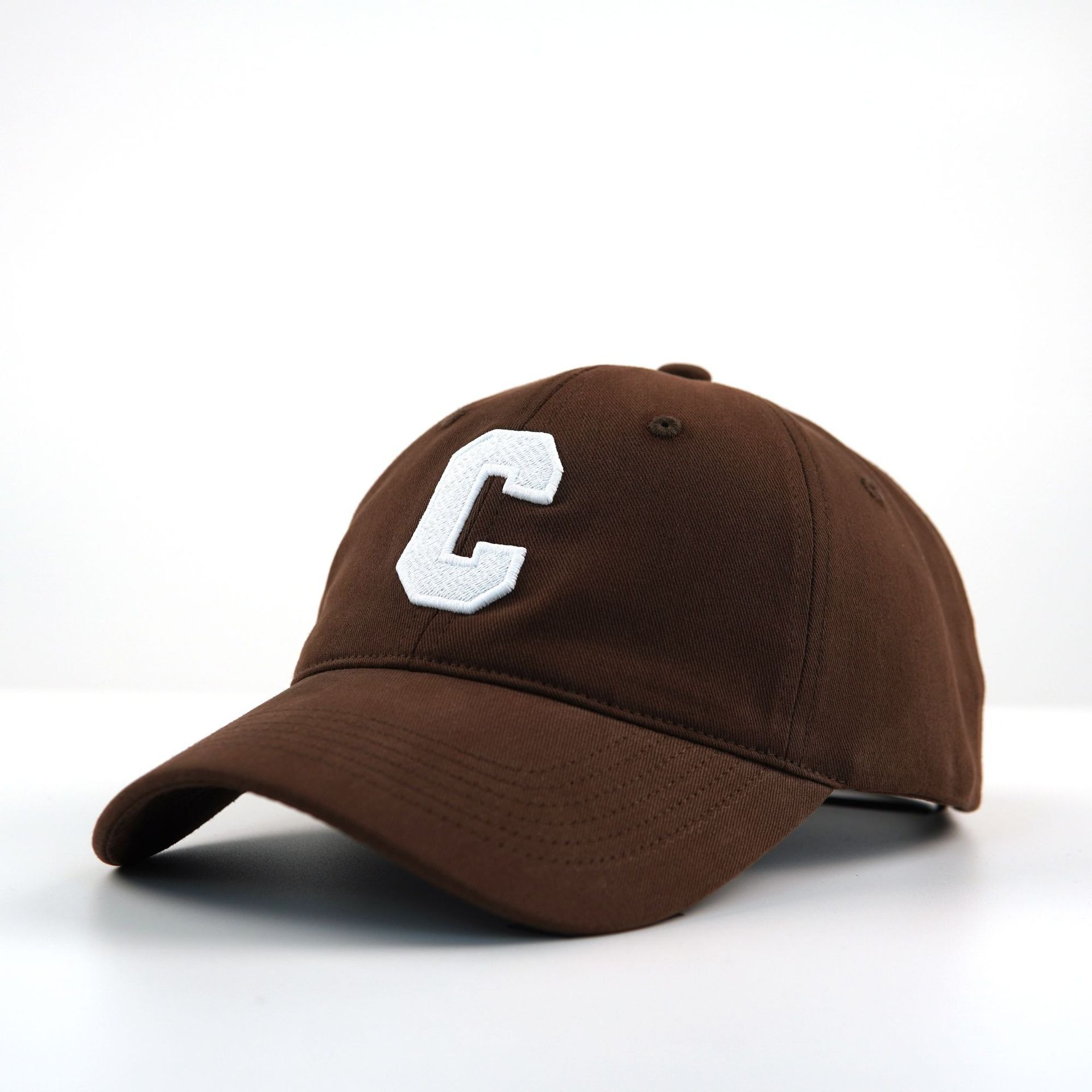 Bestickte C-buchstaben Baseball Cap Für Damen Und Herren Sonnenschutz_voghion.com