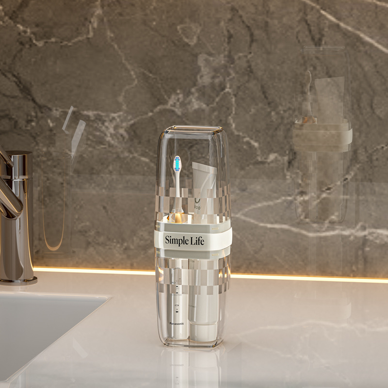 Portable Travel Toothbrush And Toothpaste Storage Cup Case_voghion.com