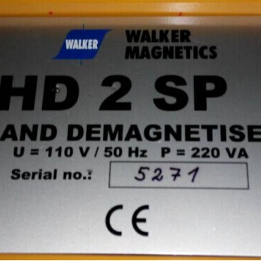 HD2SP  SERIAL NO 5271 WALKER MAGNETICS 吸盘
