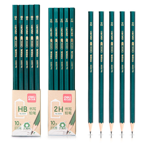 Deli 2b pencil exam special answer card primary school student sketch hb pencil school stationery supplies wholesale