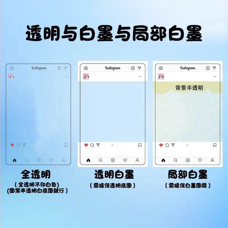 应援透卡小卡ins明星卡片演唱会DIY制作PVC书签透明卡