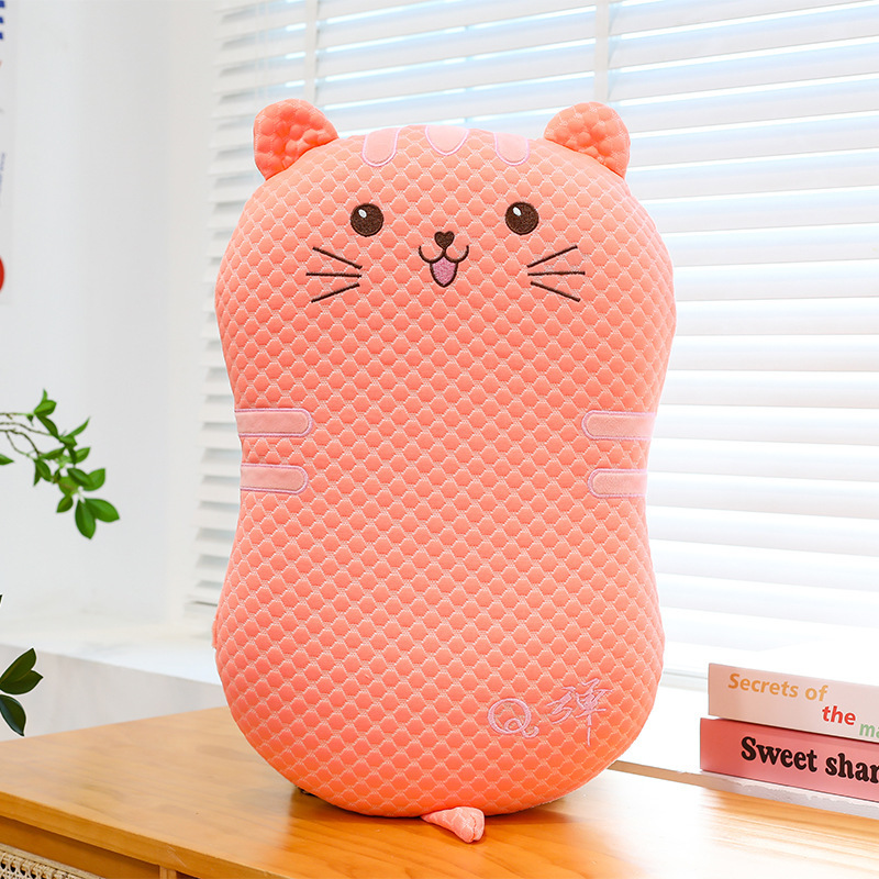 Bingdoudou 猫腹枕オフィス学生寮夏クール低反発頚椎昼寝枕枕|undefined