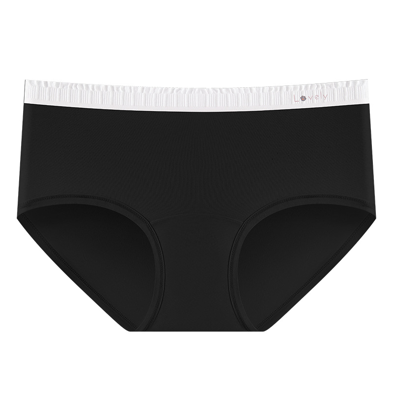 Bragas de entrepierna alargada para mujer, algodón puro, antibacteriano de grado 10A, borde de la bolsa de color, cómodo, sin costuras, anti-pellizco, calzoncillos para mujer