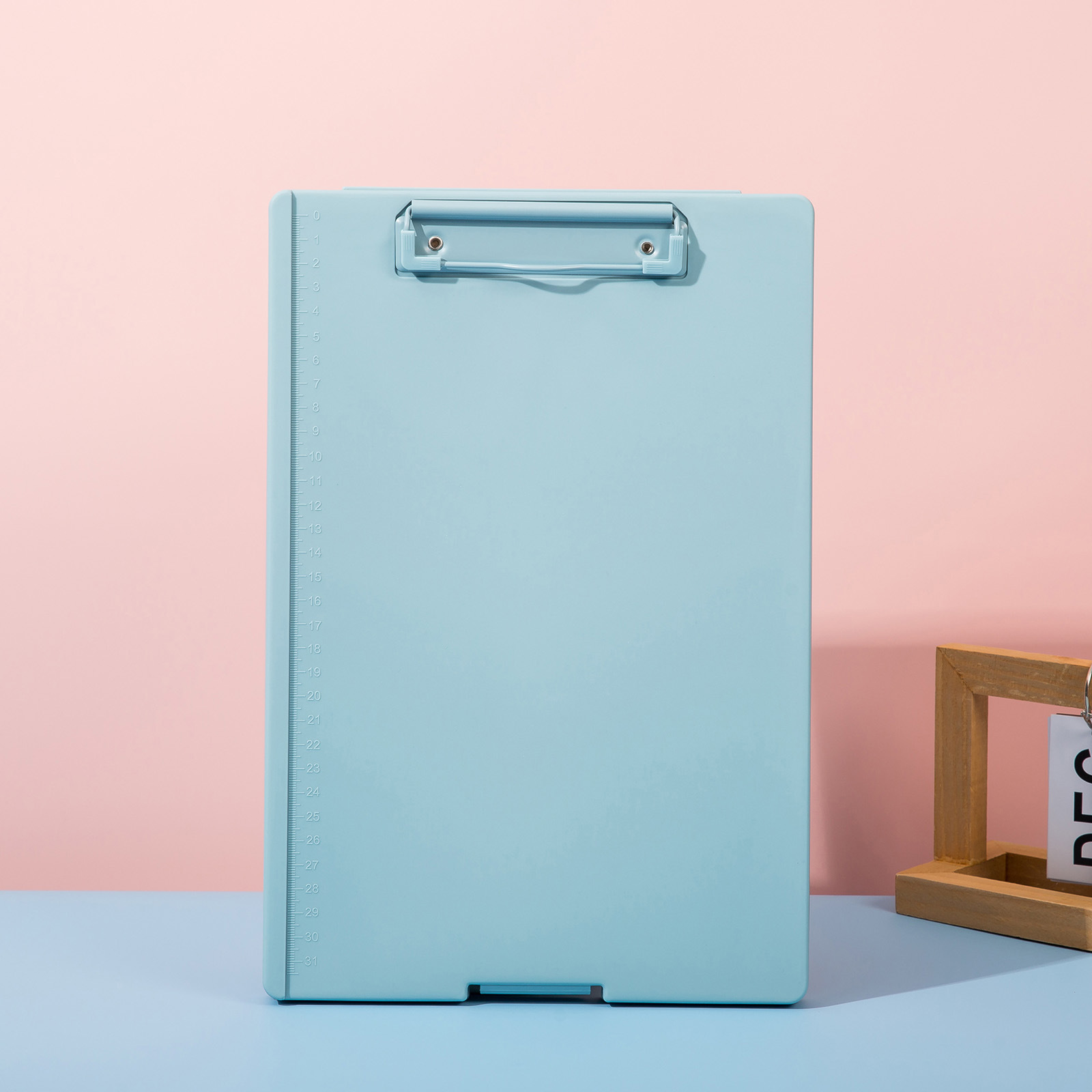 보드 클립 박스(모란디 블루)