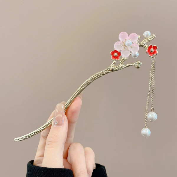 Pink plum blossoms.