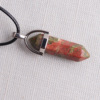 Organic pendant, natural water, crystal, bullet, necklace, European style