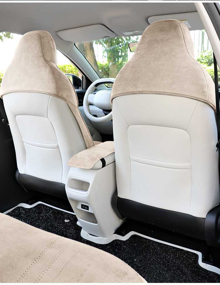Suitable for Geely Star Wish Special Car Seat Cushions for All Seasons, Semi-Enclosed Suede Saddle Cushions, Interior Seat Covers