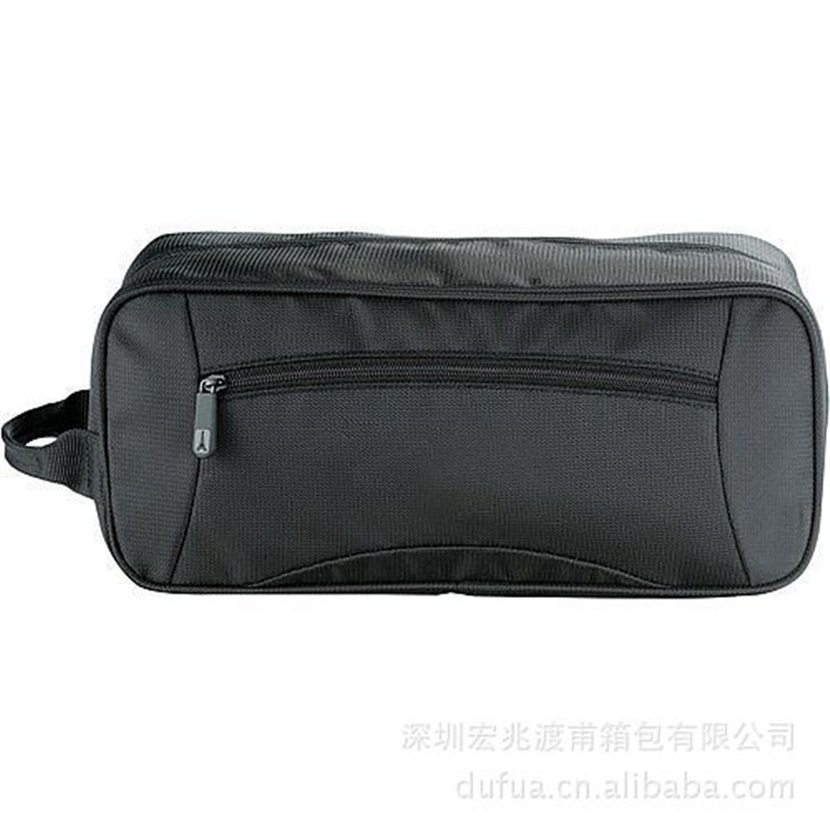 深圳宏兆渡甫箱包厂家 供应黑色尼龙鞋袋多功能 旅行鞋袋