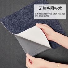 吸附免胶地毯大面积方块拼接日本出口家用防滑地毯吸附自粘地毯