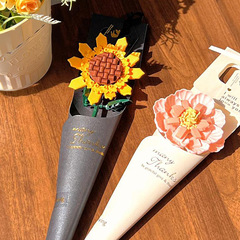 教师节礼物积木花束向日葵手工拼装花女孩系列2025新款送老师