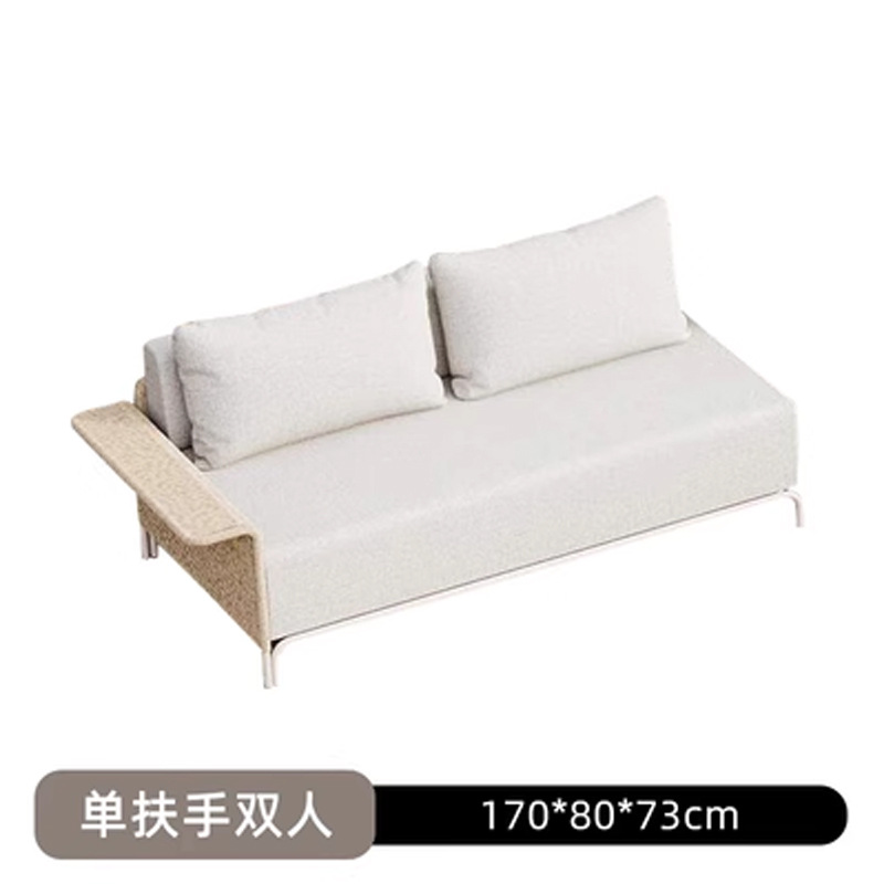 Sofá de ratán al aire libre patio Villa B & B sofá vacío piso al aire libre muebles de diseño Silla de ratán jardín