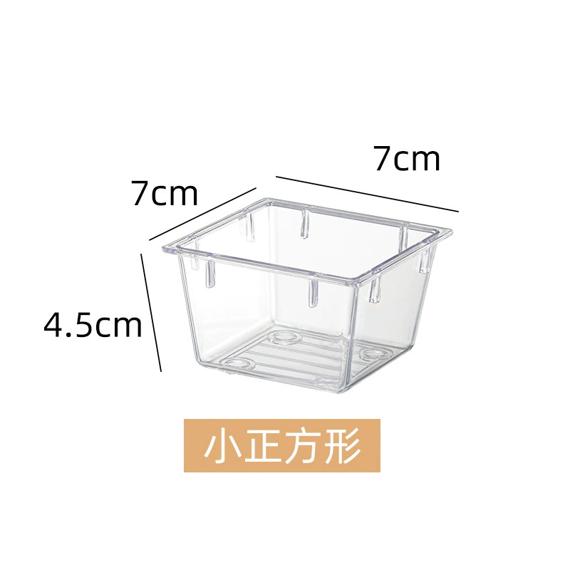 Stackable Clear Drawer Organizer Box, PET‑Free Plastic, Multipurpose Kitchen & Cosmetic Storage