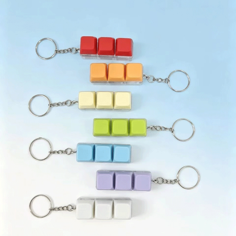 Creative Pendant Stress-Relief Keychain Decompression Toy Cross-Axis Mechanical Keyboard Tester