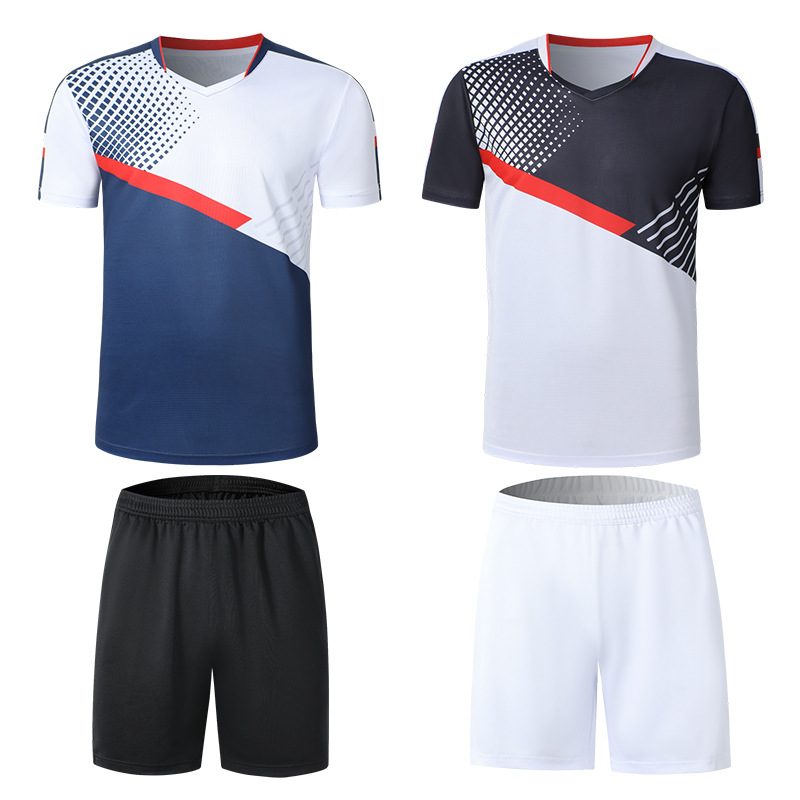 Badminton clothing suit short-sleeved 2024 new men's and women's quick-drying spring and summer table tennis volleyball clothing cross-border foreign trade breathable