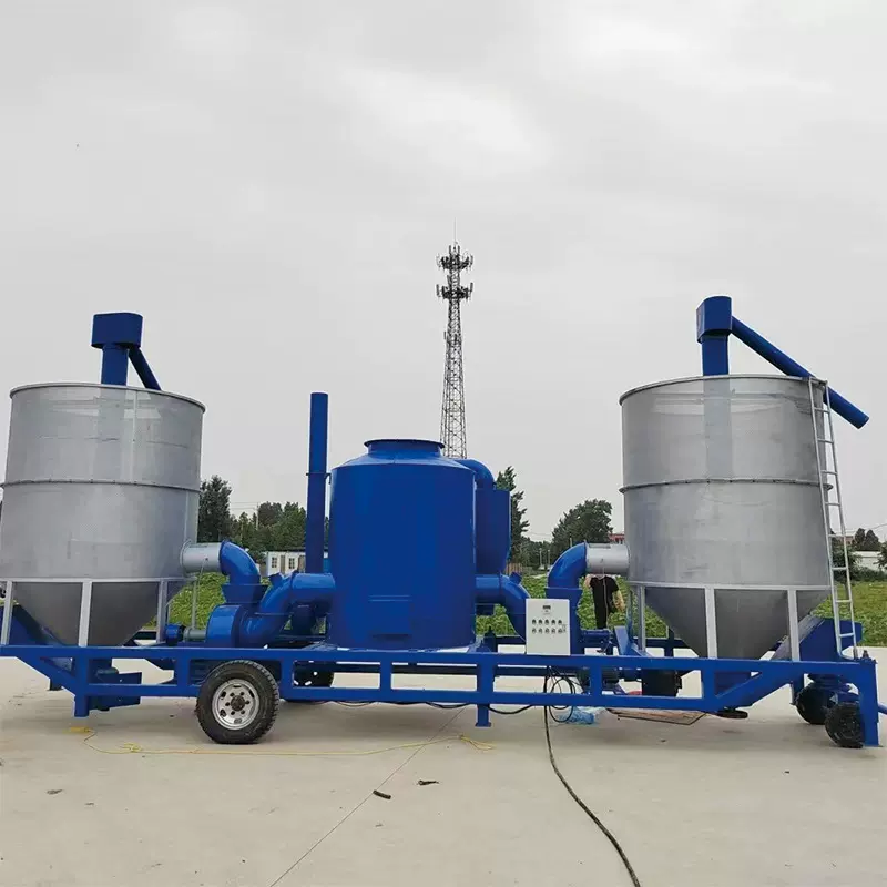 稻谷小麦玉米豆类高粱水稻烘干设备农业双仓移动粮食烘干机