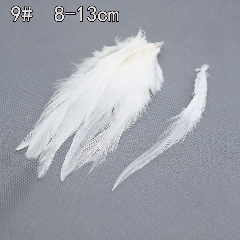 Colección de productos de plumas blancas al por mayor Accesorios de ropa de plumas hechos a mano de bricolaje Accesorios de plumas de ganso Material de plumas de pavo
