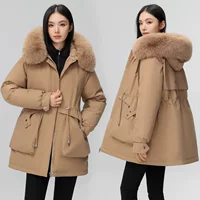 Women's Down Jacket хлопчатобумажная куртка для женщин среднего и длинного свободного зимнего щука хлопчатобумажная куртка