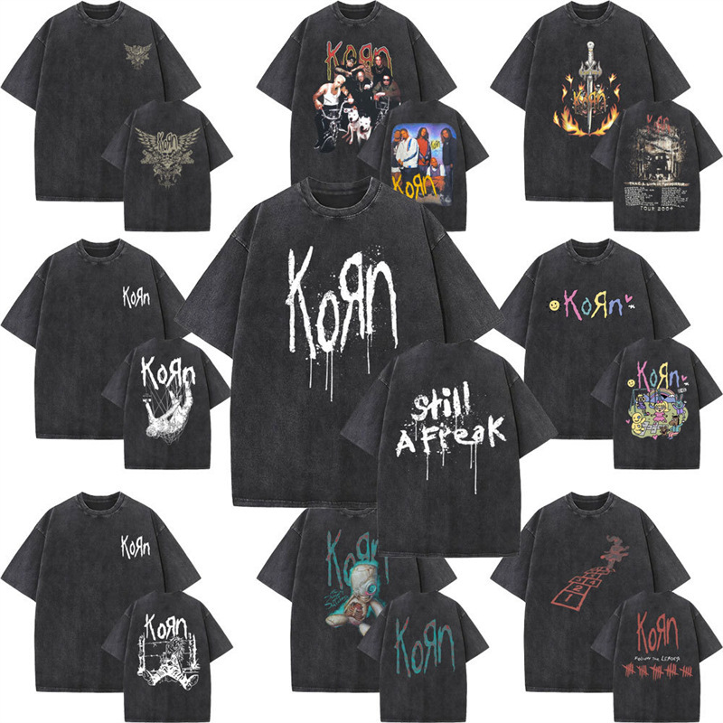 World Tour t Men's and Women's Concert Rock Music Gothic Retro T-Shirt Cohen Retro Washed Team Black Oversized World Tour t Men's and Women's Concert Rock Music Gothic Retro T-Shirt Cohen Retro Washed Team Black Oversized