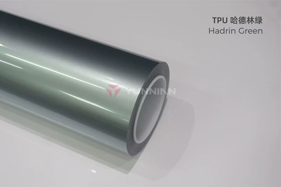 Auto Color Change Film — factory color car wrap, glossy color - tpu-hadlin-green-15215m
