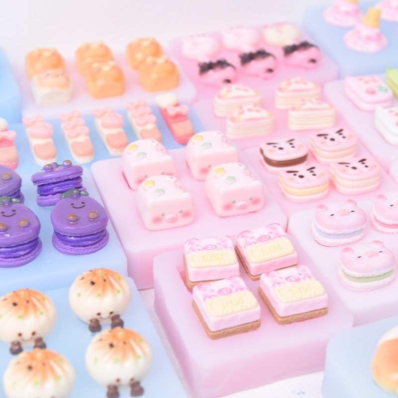 ミニ鼻ガスおもちゃシリーズシリコーン型 diy クリーム接着剤携帯電話ケースヘアピンアクセサリーモールドベーキングモールド|undefined