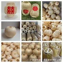 竹编灯笼灯罩 中式创意个性竹编吊灯灯罩餐家居竹艺手工制作