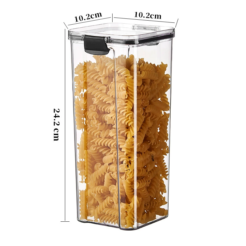 Tea Storage Box, Square Multi-Compartment Container, 680–700 ml, Airtight Stackable