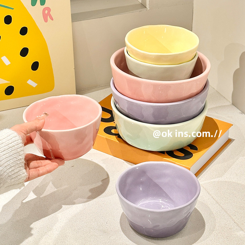 High Color Value Ceramic Rice Bowl Personal Special 2025 New Household Dining Bowl Special Nice Exquisite Small Bowl