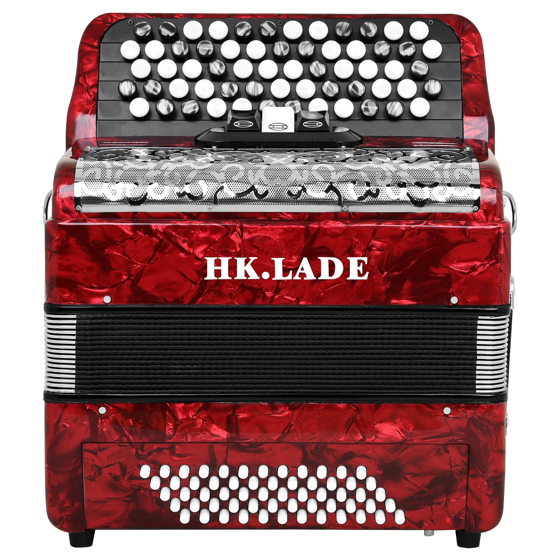 跨境巴扬手风琴60贝司62键60贝斯键钮式成人考级演奏级手风琴乐器