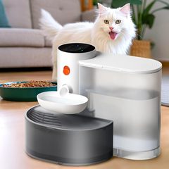 国境を越えた重力注ぎ猫ウォーターディスペンサー流動水充電式自動給水器ペット犬ウォーターディスペンサー