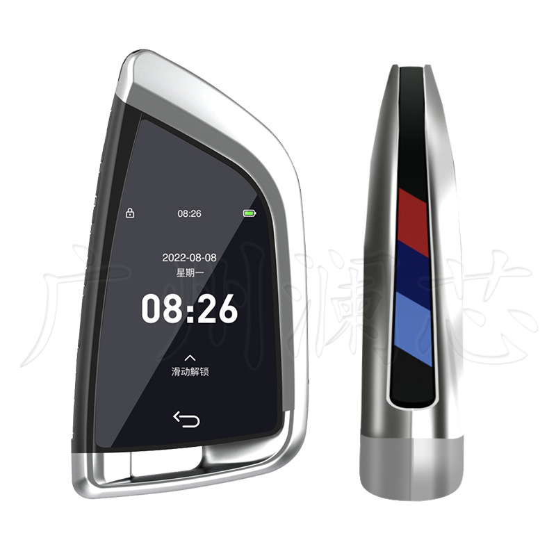 Cross-Border Cf568 Blade Lcd Key Suitable for One-Button Start Car Smart Modification Keyless Entry