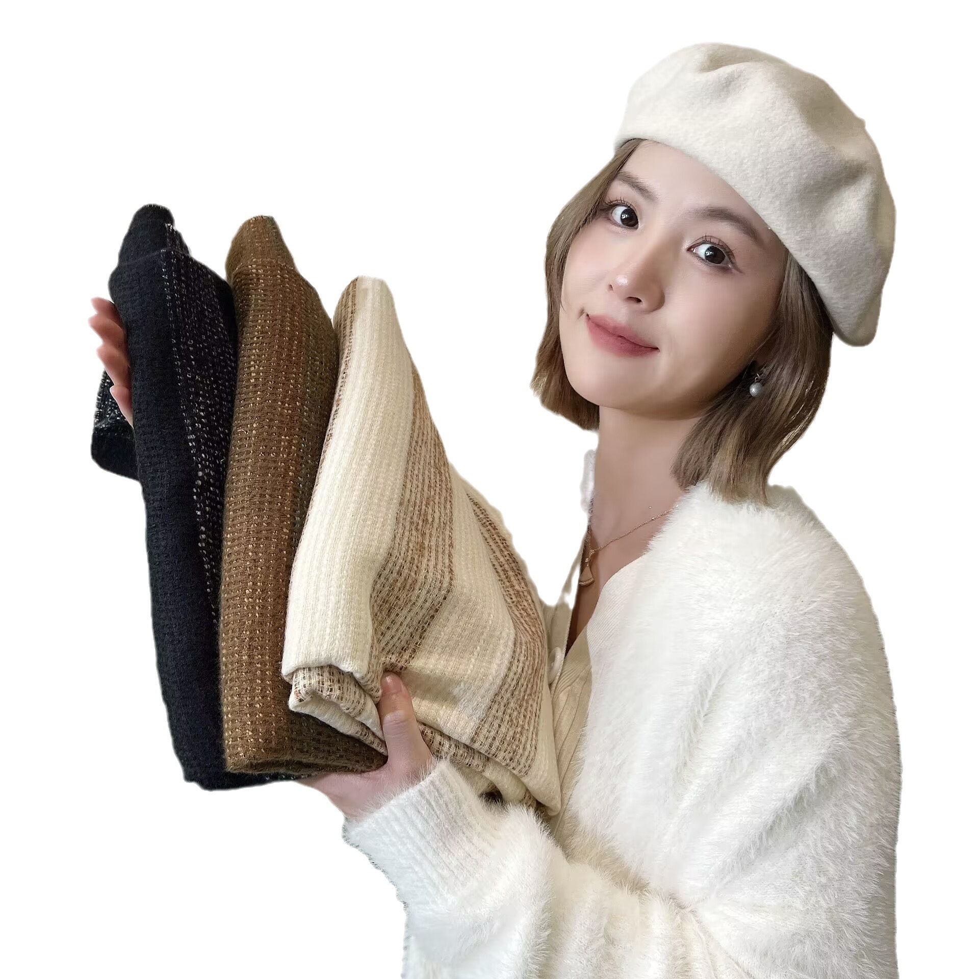Herbst und Winter Koreanische Neue College Stil Schal Verdickt Vielseitige Nachahmung Kaschmir Schal frauen Mode Warme Schal_voghion.com