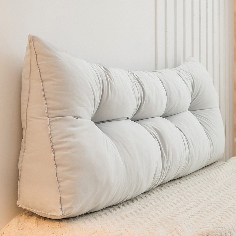 Ins Style Sofa Cushion Bed Bedside Cushion Soft Bag Bedroom Tatami Balcony Bay Window Large Triangle Back Cushion